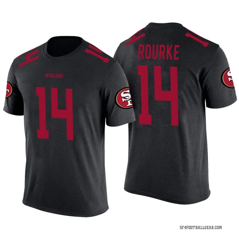 Kurtis Rourke Youth Black San Francisco 49ers Color Rush T-Shirt