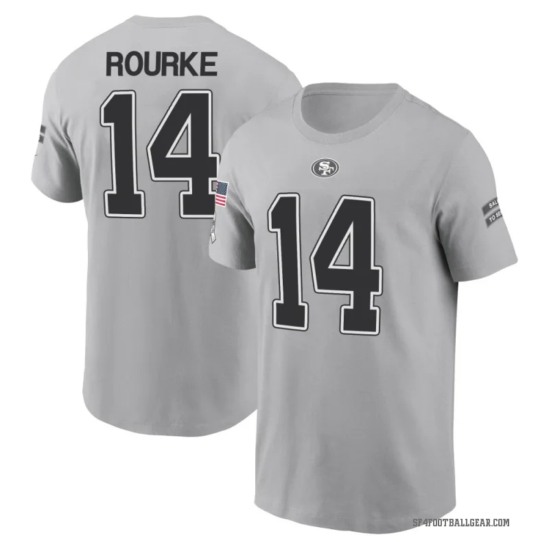 Kurtis Rourke Youth Gray San Francisco 49ers 2024 Salute to Service T-Shirt