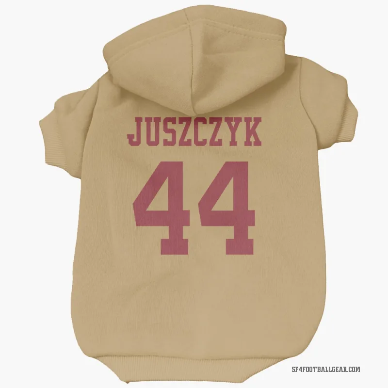 Kyle Juszczyk  Gold San Francisco 49ers  Cat & Dog Pet Hoodie