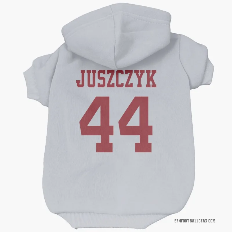 Kyle Juszczyk  White San Francisco 49ers  Cat & Dog Pet Hoodie