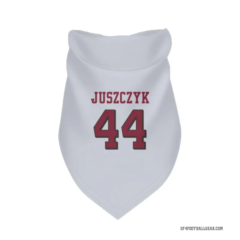 Kyle Juszczyk  White San Francisco 49ers  Rush Cat & Dog Pet Bandana