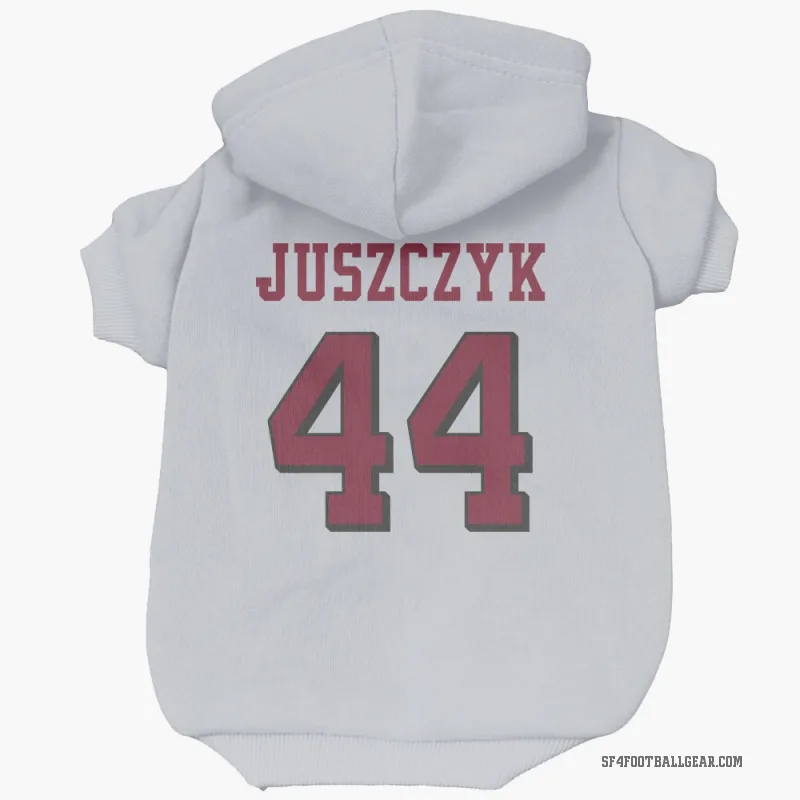 Kyle Juszczyk  White San Francisco 49ers  Rush Cat & Dog Pet Hoodie
