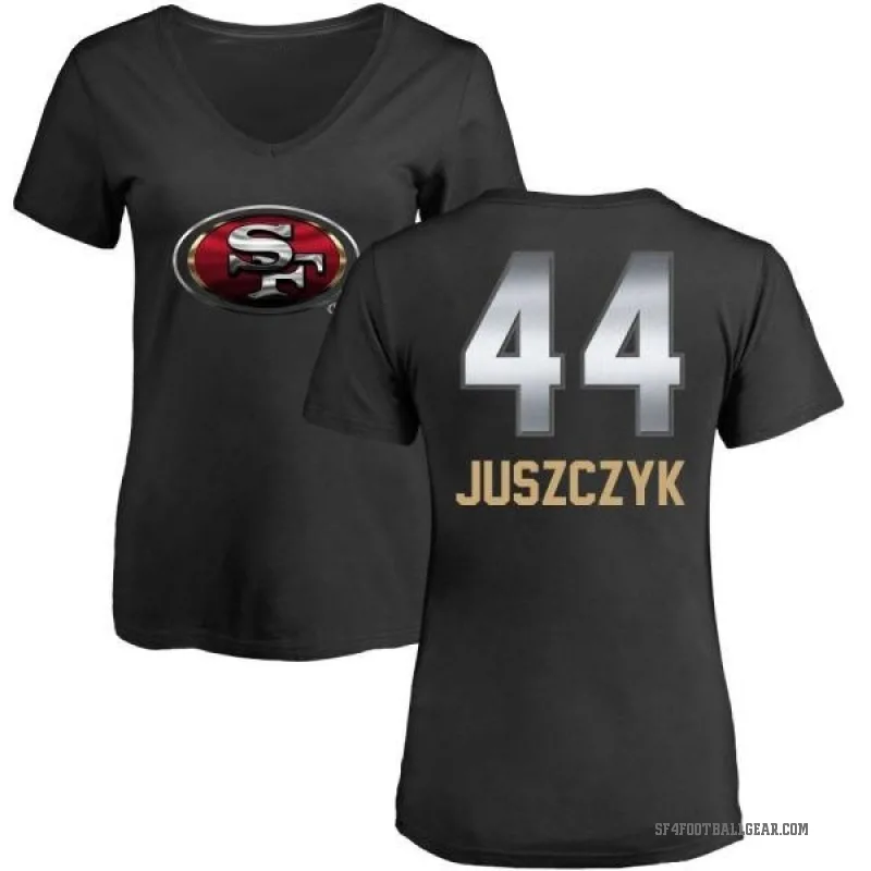 Kyle Juszczyk Women's Black San Francisco 49ers Midnight Mascot T-Shirt -