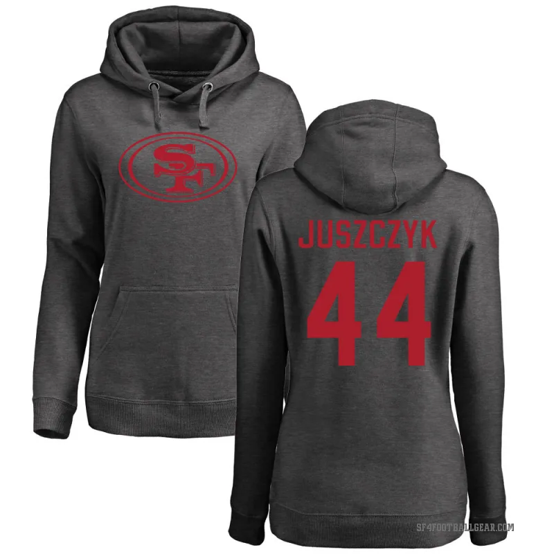Kyle Juszczyk Women's San Francisco 49ers Pro Line by Branded Ash One Color Pullover Hoodie
