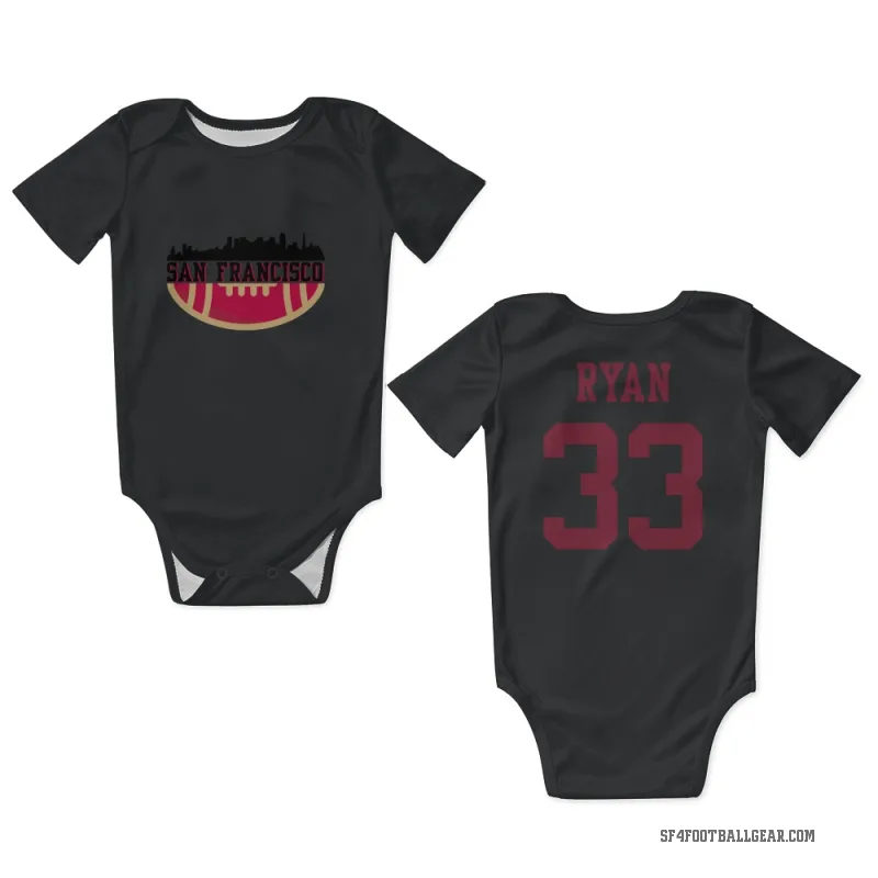 Logan Ryan  Black San Francisco 49ers  Newborn & Infant Bodysuit