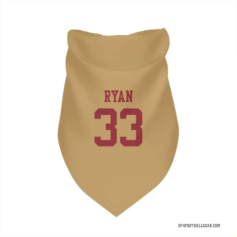 Logan Ryan  Gold San Francisco 49ers  Cat & Dog Pet Bandana