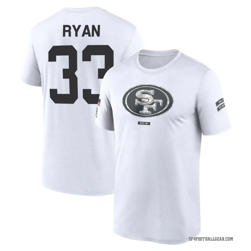 Logan Ryan Men's White San Francisco 49ers 2024 Salute to Service Performance T-Shirt