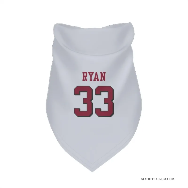Logan Ryan  White San Francisco 49ers  Rush Cat & Dog Pet Bandana