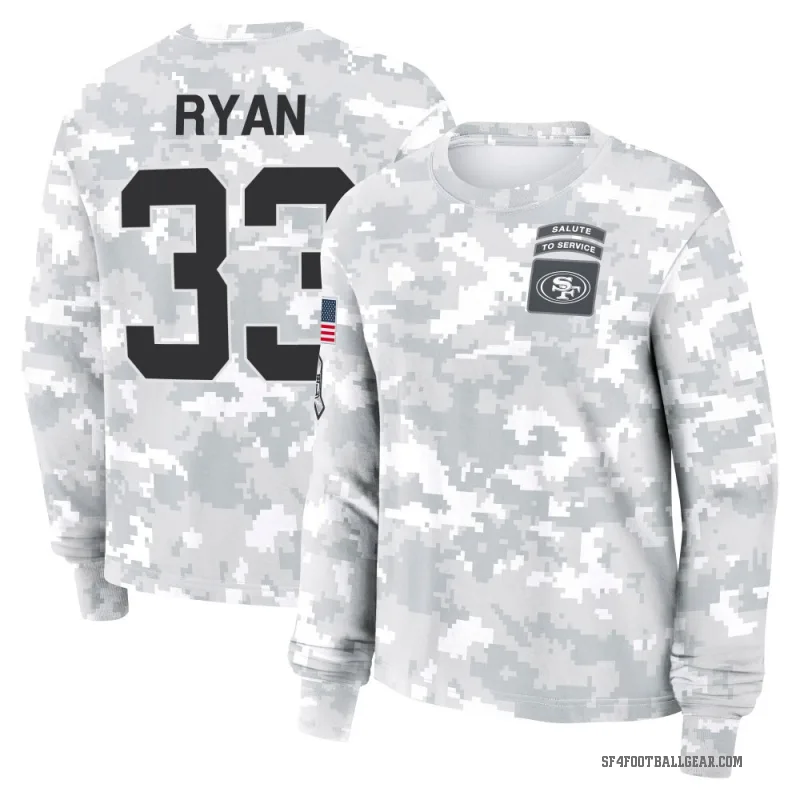 Logan Ryan Women's Camo San Francisco 49ers Arctic 2024 Salute to Service Long Sleeve T-Shirt