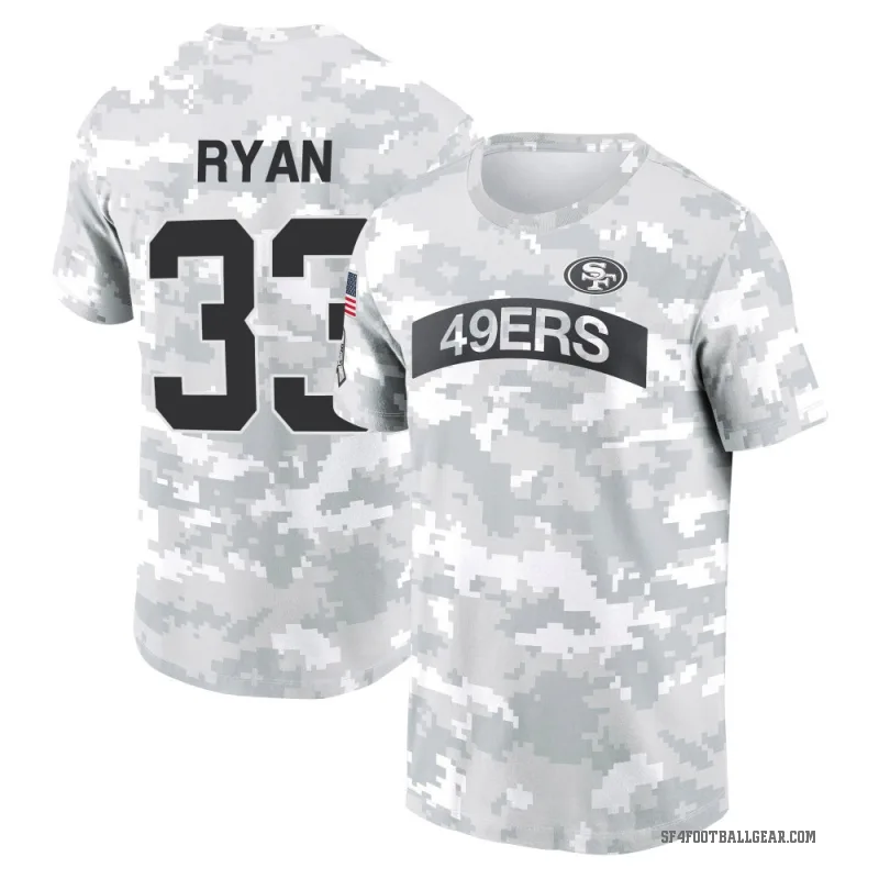 Logan Ryan Youth Camo San Francisco 49ers Arctic 2024 Salute to Service Performance T-Shirt