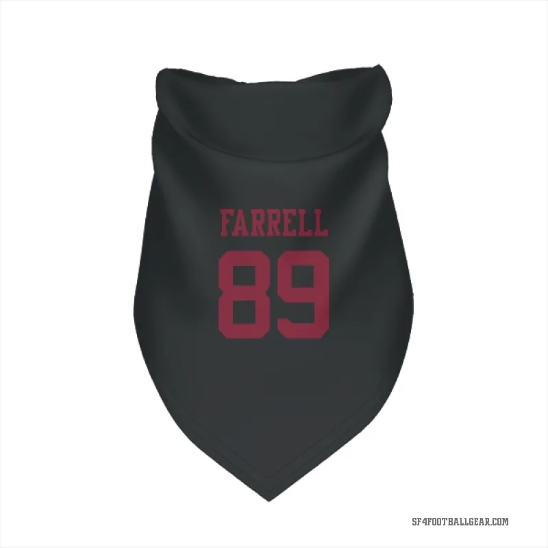 Luke Farrell  Black San Francisco 49ers  Cat & Dog Pet Bandana