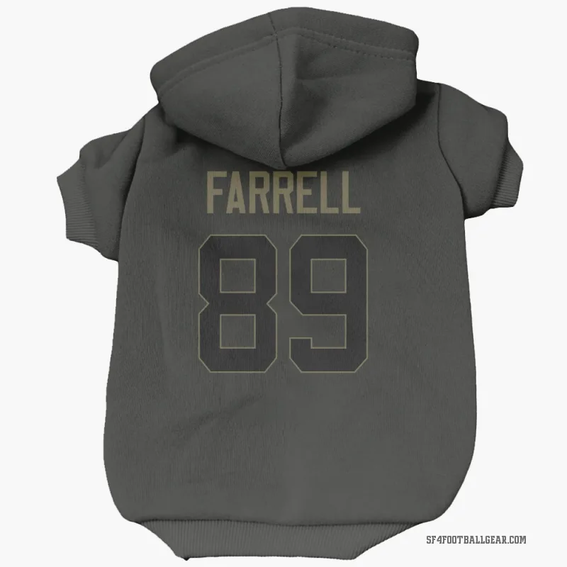 Luke Farrell  Black San Francisco 49ers  Service Cat & Dog Pet Hoodie