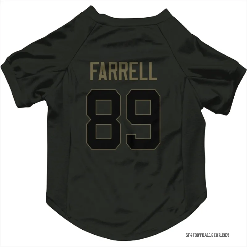 Luke Farrell  Black San Francisco 49ers  Service Cat & Dog Pet Jersey