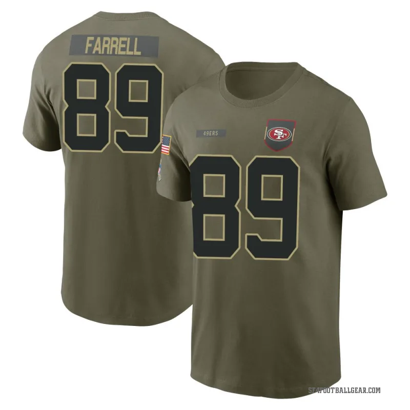 Luke Farrell Men's Olive San Francisco 49ers 2025 Salute to Service T-Shirt