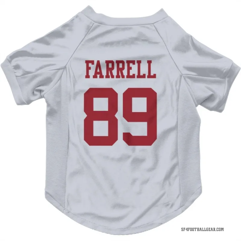 Luke Farrell  White San Francisco 49ers  Cat & Dog Pet Jersey