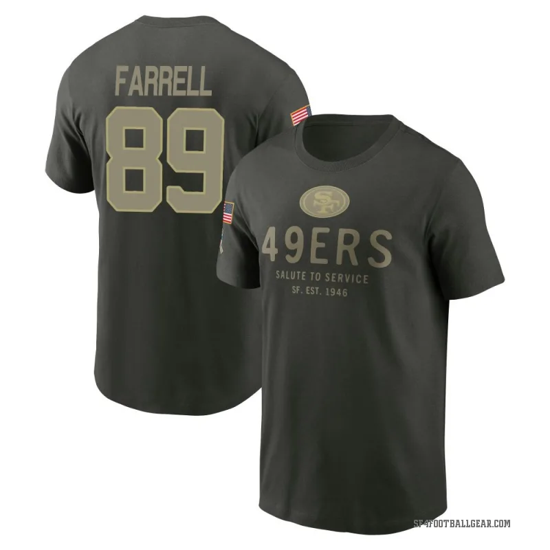 Luke Farrell Youth Green San Francisco 49ers Forest/ 2025 Salute to Service Sideline Primary Edge T-Shirt