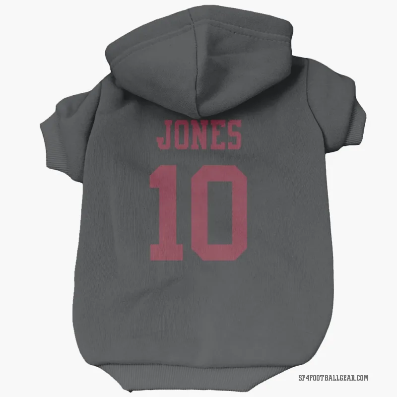 Mac Jones  Black San Francisco 49ers  Cat & Dog Pet Hoodie