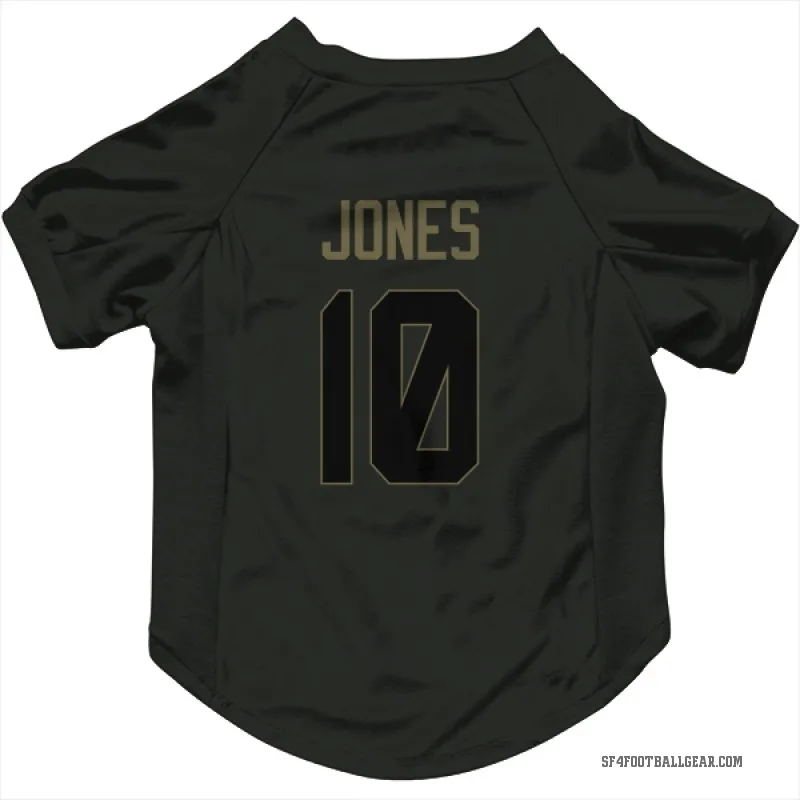 Mac Jones  Black San Francisco 49ers  Service Cat & Dog Pet Jersey