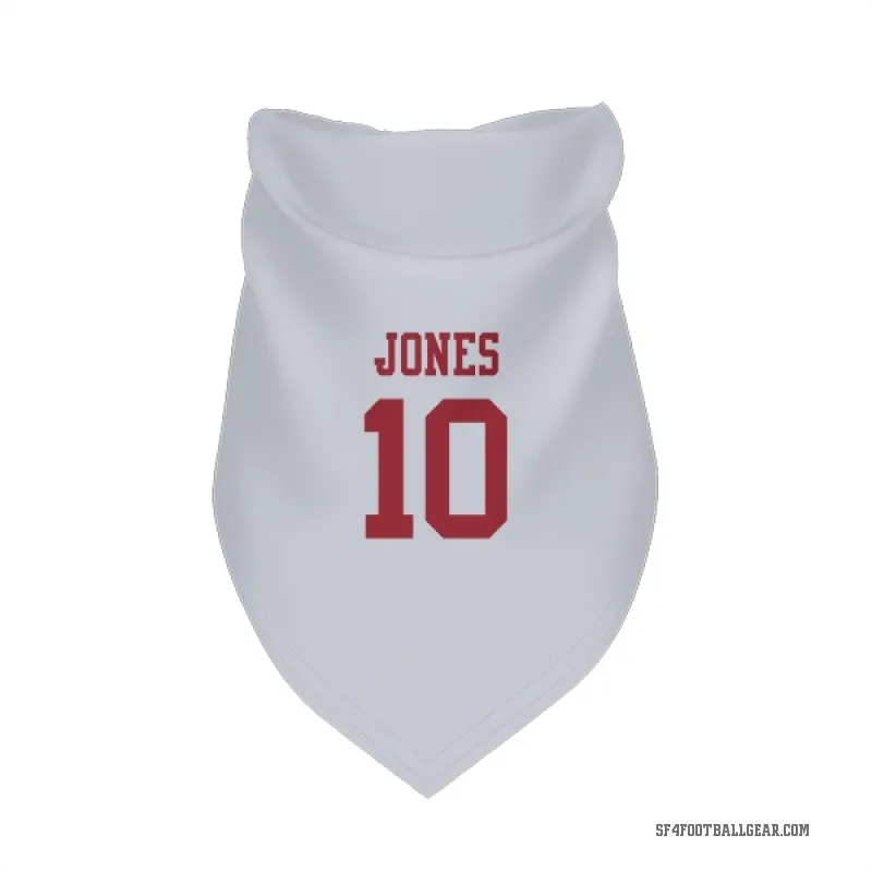 Mac Jones  White San Francisco 49ers  Cat & Dog Pet Bandana