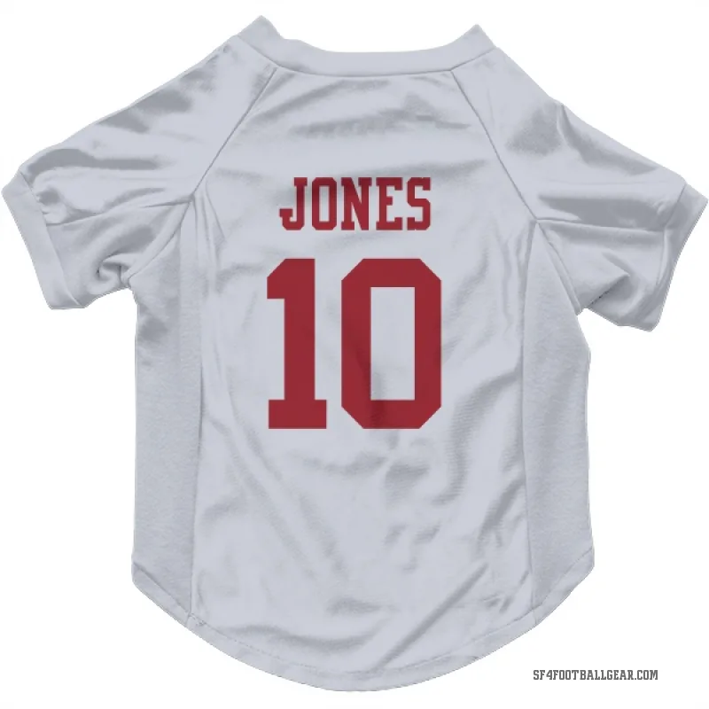Mac Jones  White San Francisco 49ers  Cat & Dog Pet Jersey