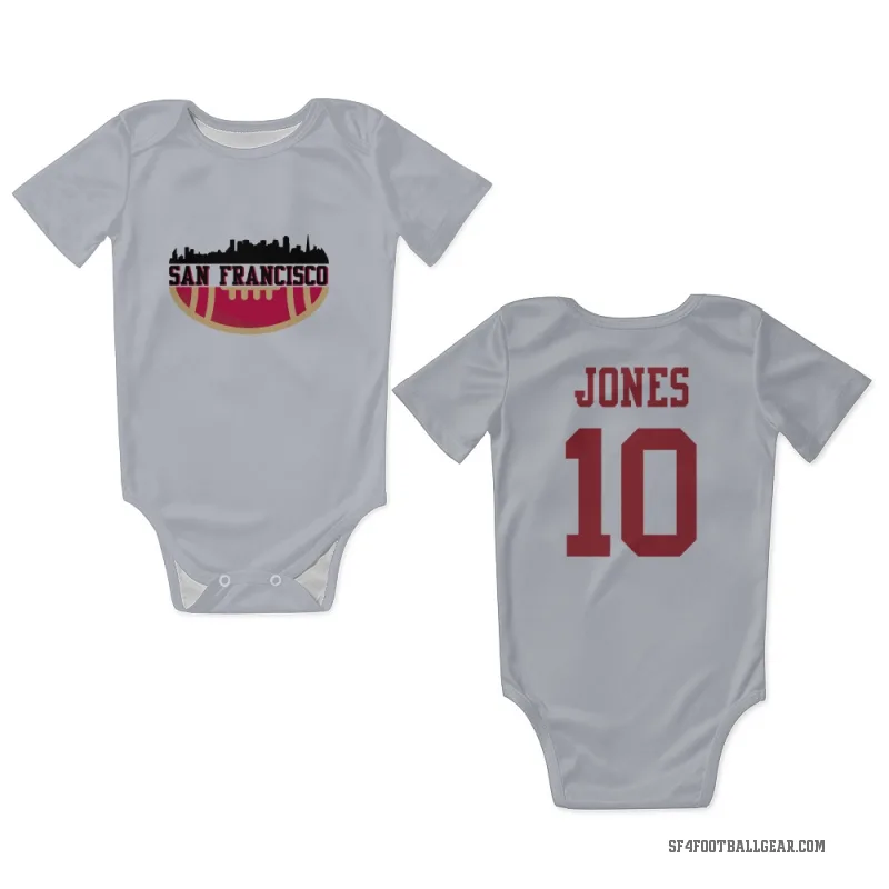 Mac Jones  White San Francisco 49ers  Newborn & Infant Bodysuit