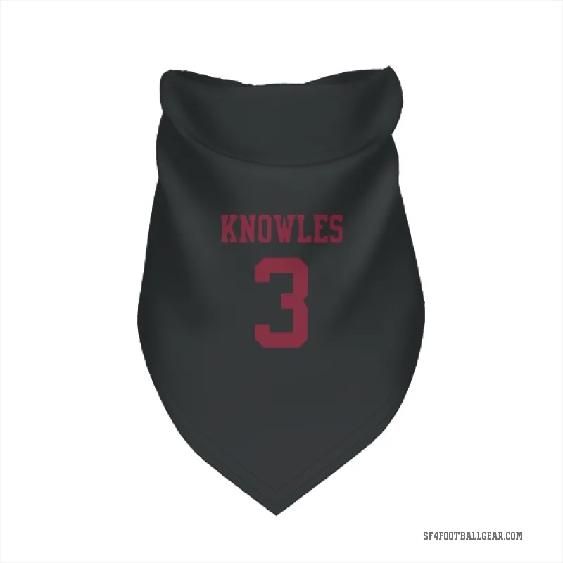 Malik Knowles  Black San Francisco 49ers  Cat & Dog Pet Bandana