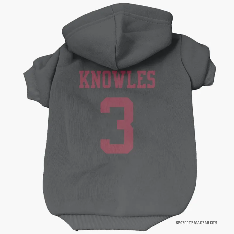 Malik Knowles  Black San Francisco 49ers  Cat & Dog Pet Hoodie