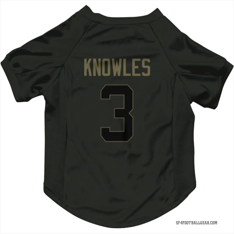 Malik Knowles  Black San Francisco 49ers  Service Cat & Dog Pet Jersey