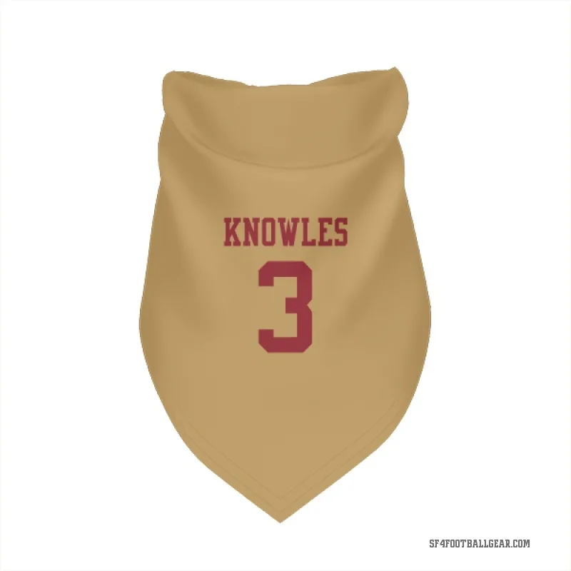 Malik Knowles  Gold San Francisco 49ers  Cat & Dog Pet Bandana