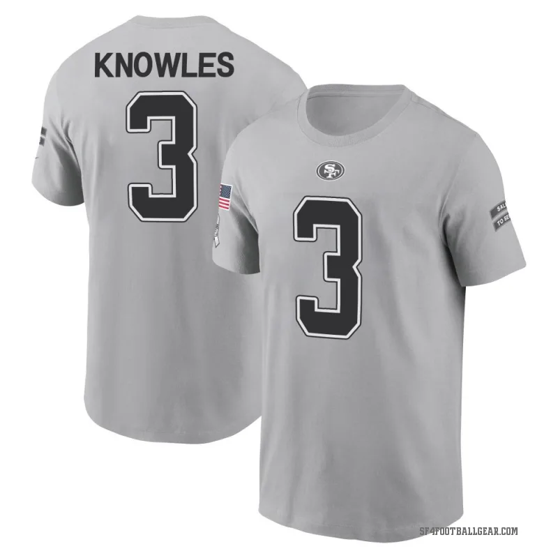 Malik Knowles Men's Gray San Francisco 49ers 2024 Salute to Service T-Shirt