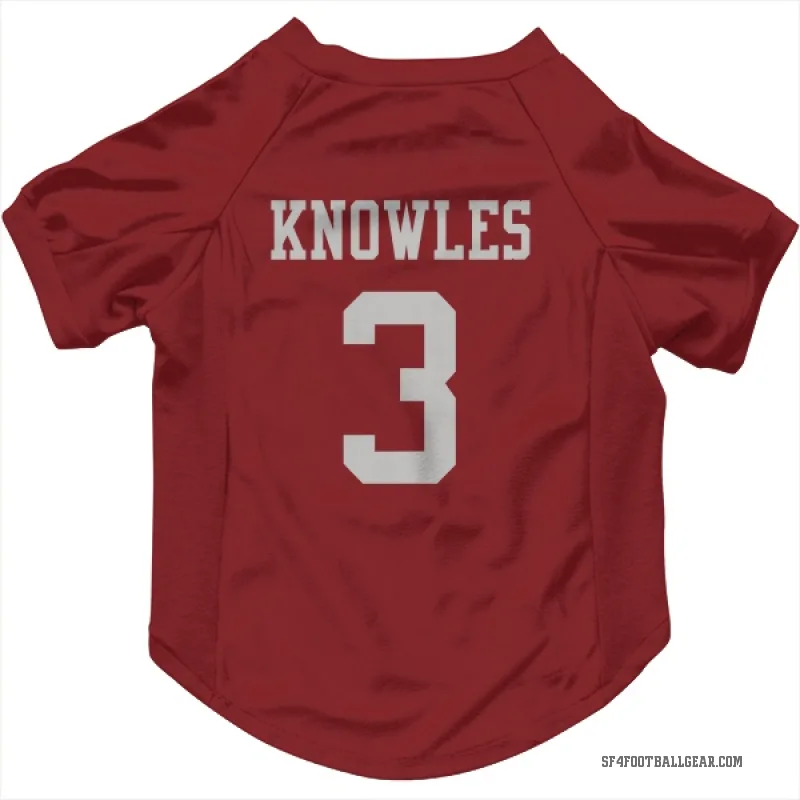 Malik Knowles  Scarlet San Francisco 49ers  Cat & Dog Pet Jersey