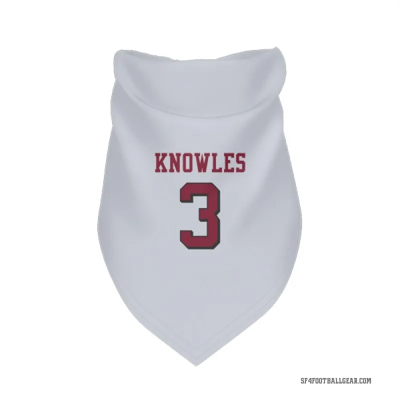Malik Knowles  White San Francisco 49ers  Rush Cat & Dog Pet Bandana