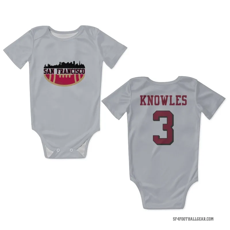 Malik Knowles  White San Francisco 49ers  Rush Newborn & Infant Bodysuit
