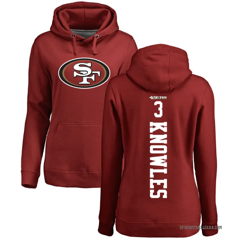 Malik Knowles Women's Red San Francisco 49ers Pro Line Backer Pullover Hoodie