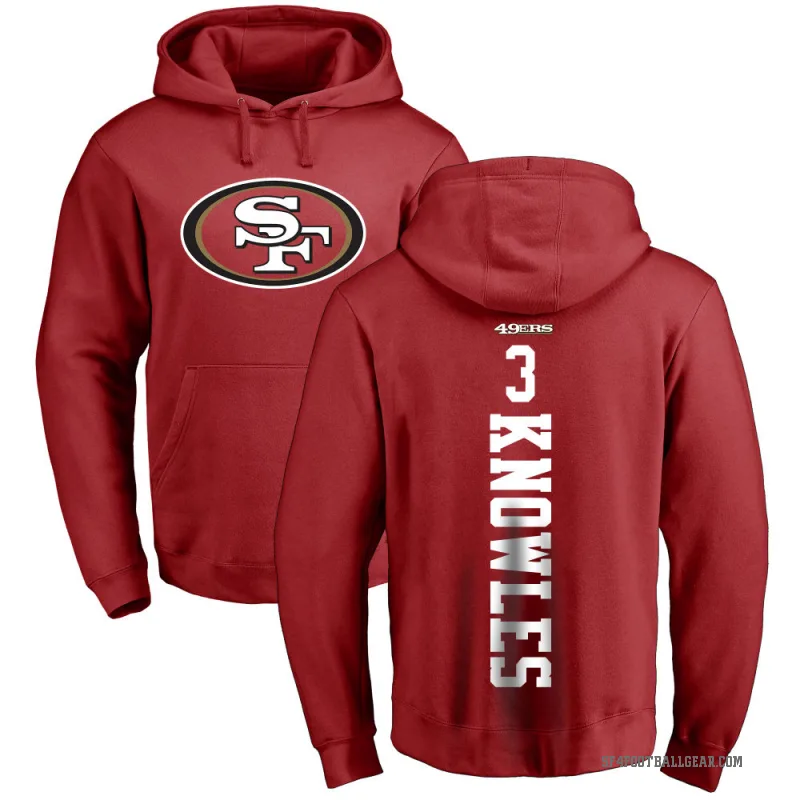 Malik Knowles Youth Red San Francisco 49ers Pro Line Backer Pullover Hoodie