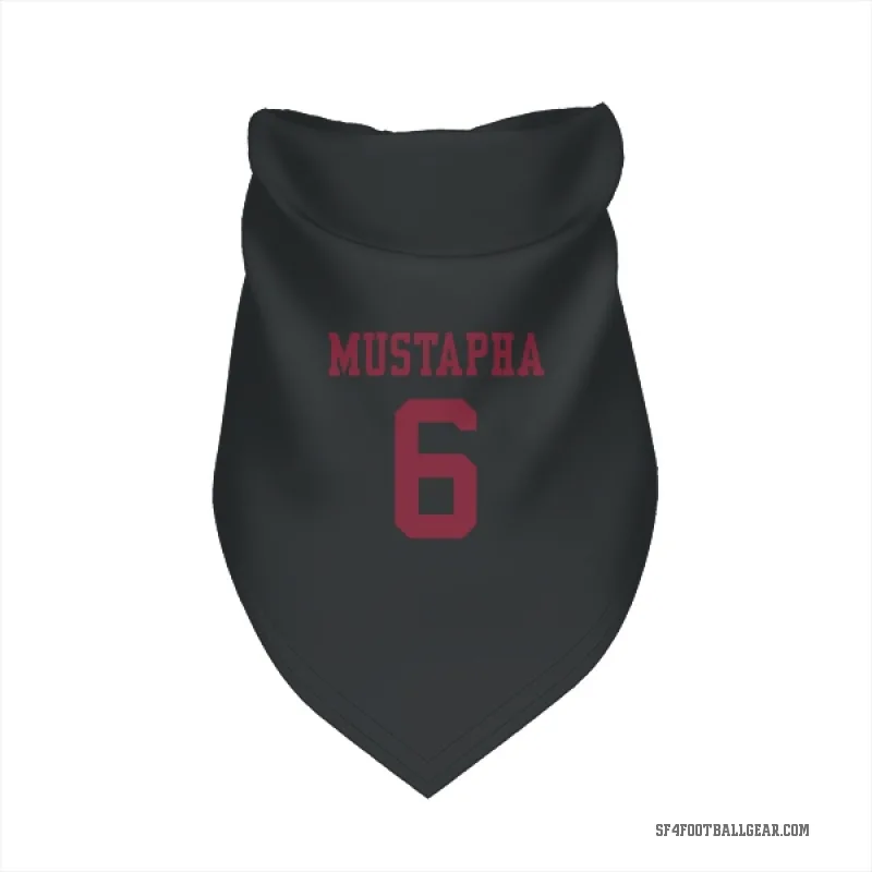 Malik Mustapha  Black San Francisco 49ers  Cat & Dog Pet Bandana