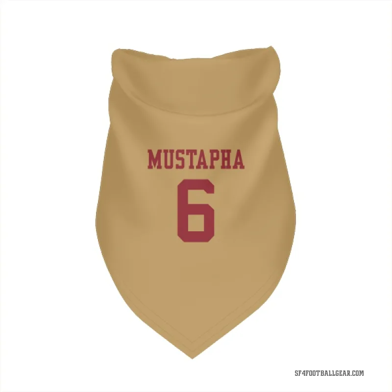 Malik Mustapha  Gold San Francisco 49ers  Cat & Dog Pet Bandana
