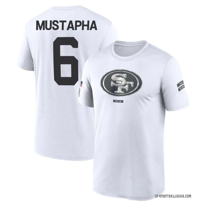 Malik Mustapha Men's White San Francisco 49ers 2024 Salute to Service Performance T-Shirt