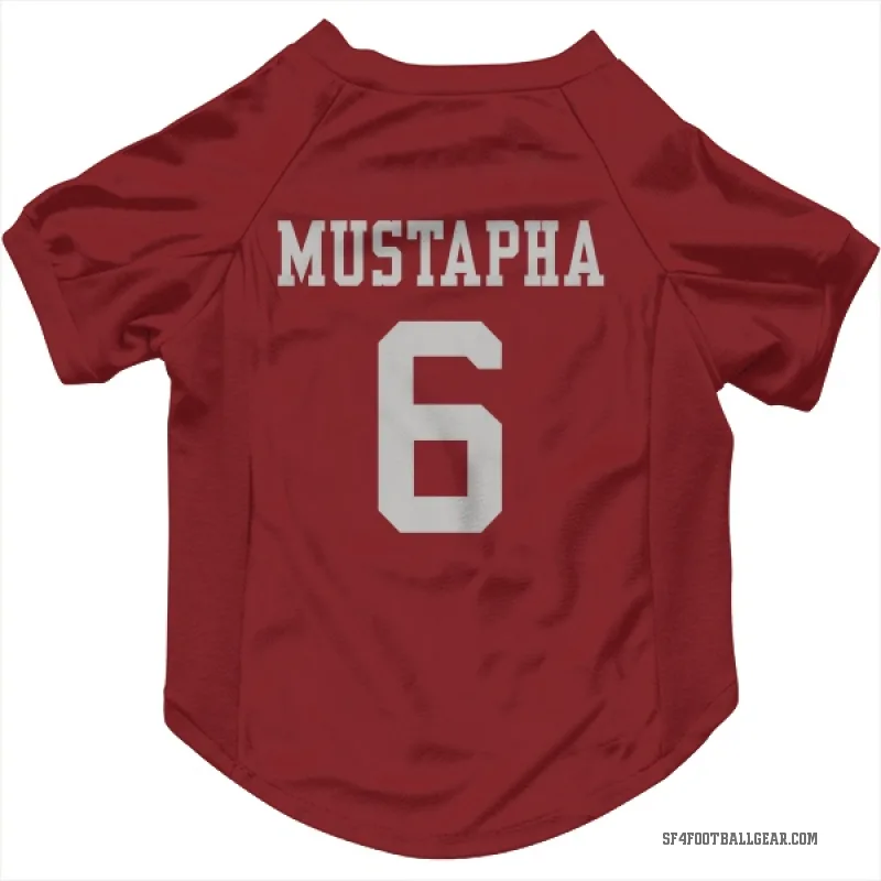 Malik Mustapha  Scarlet San Francisco 49ers  Cat & Dog Pet Jersey