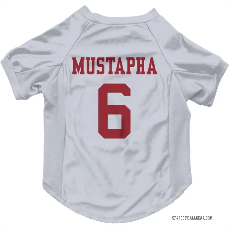 Malik Mustapha  White San Francisco 49ers  Cat & Dog Pet Jersey