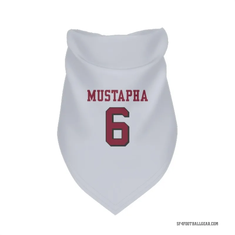 Malik Mustapha  White San Francisco 49ers  Rush Cat & Dog Pet Bandana