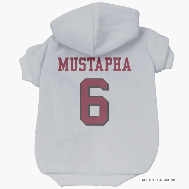 Malik Mustapha  White San Francisco 49ers  Rush Cat & Dog Pet Hoodie