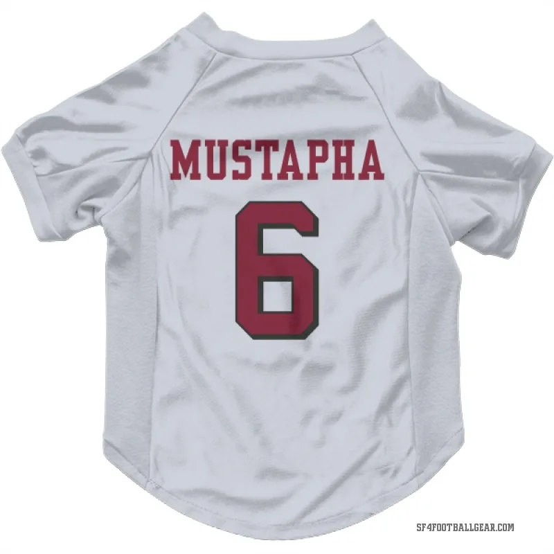 Malik Mustapha  White San Francisco 49ers  Rush Cat & Dog Pet Jersey