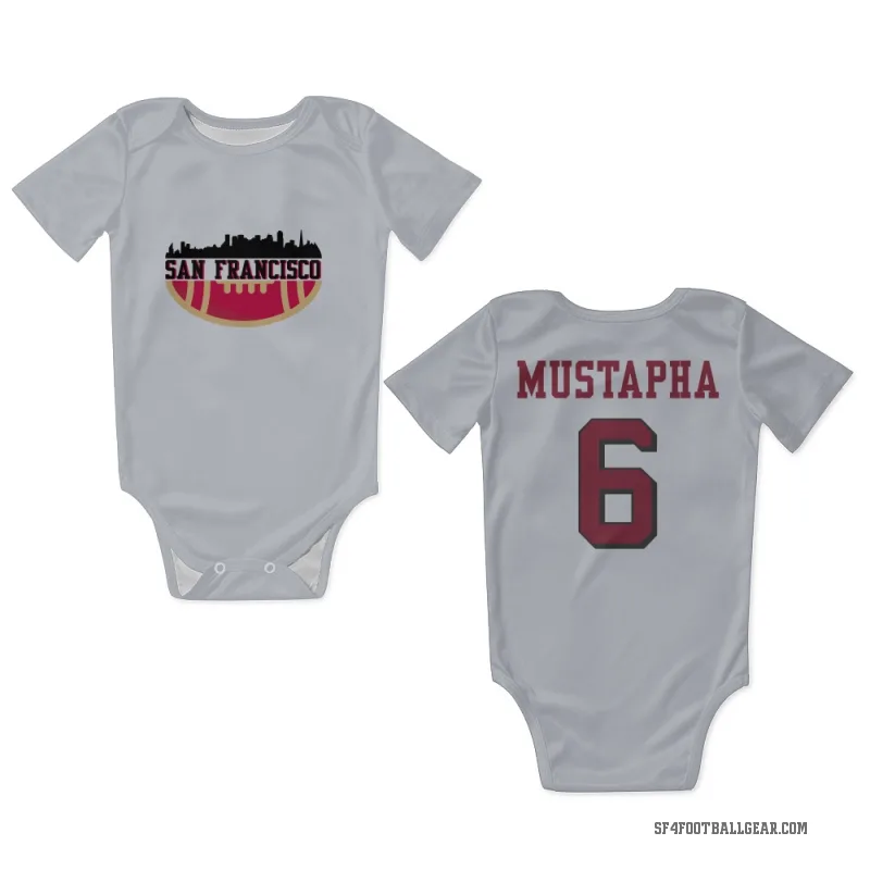 Malik Mustapha  White San Francisco 49ers  Rush Newborn & Infant Bodysuit