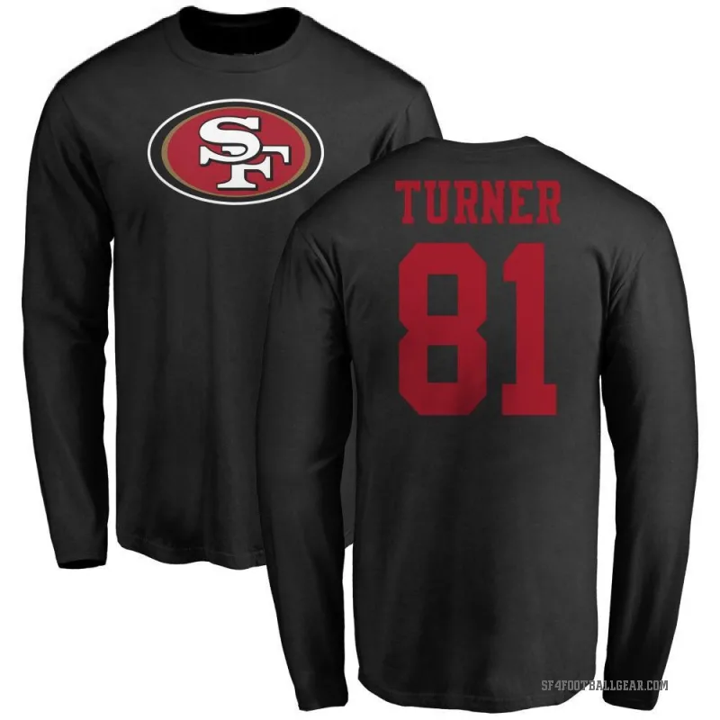 Malik Turner Youth Black San Francisco 49ers Logo Long Sleeve T-Shirt -