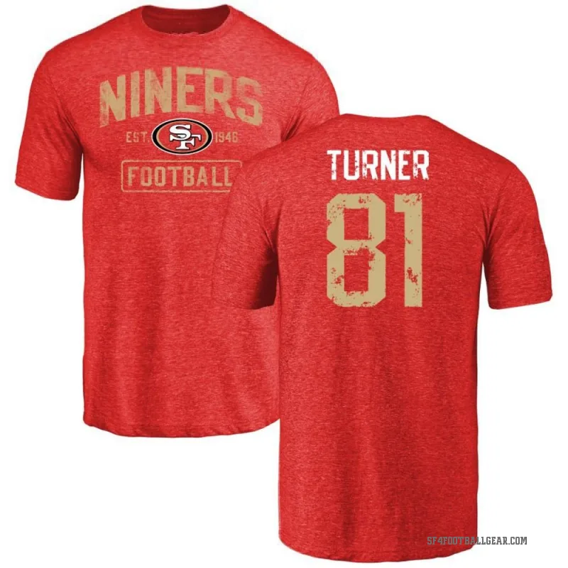 Malik Turner Youth Red San Francisco 49ers Distressed T-Shirt -