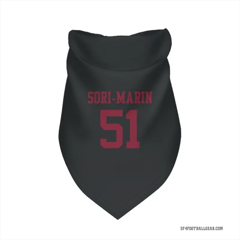 Mariano Sori-Marin  Black San Francisco 49ers  Cat & Dog Pet Bandana