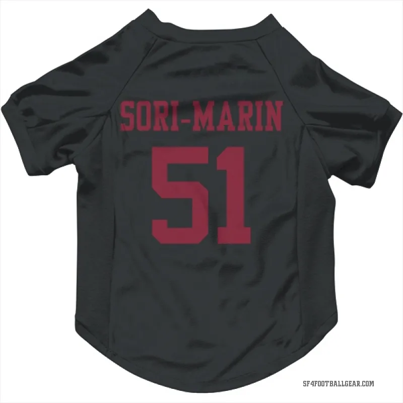 Mariano Sori-Marin  Black San Francisco 49ers  Cat & Dog Pet Jersey