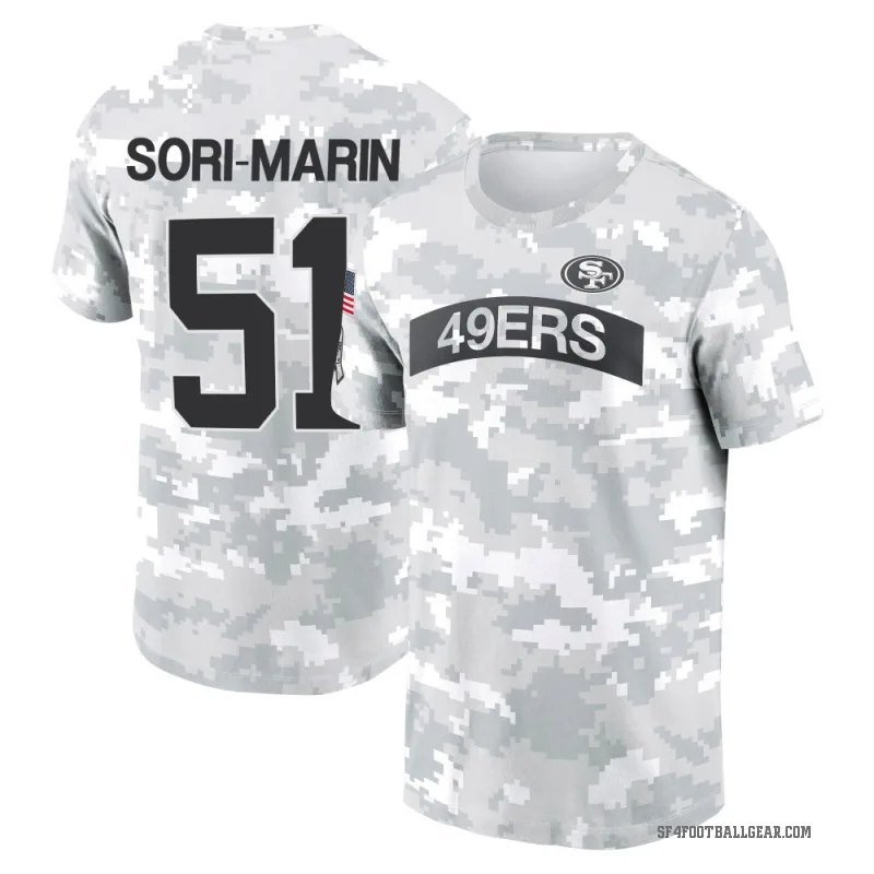 Mariano Sori-Marin Men's Camo San Francisco 49ers Arctic 2024 Salute to Service Performance T-Shirt