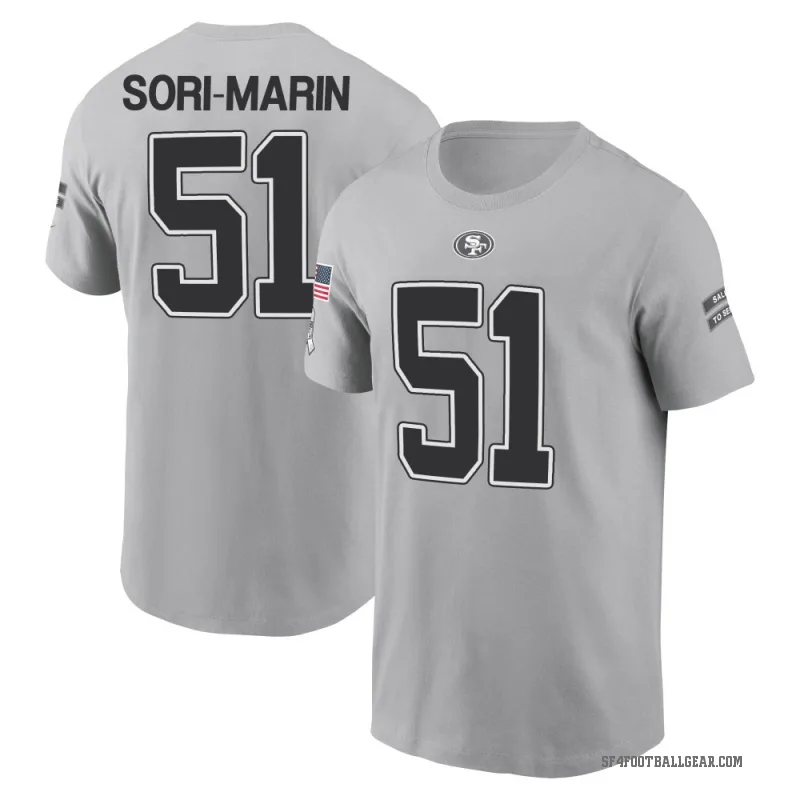 Mariano Sori-Marin Men's Gray San Francisco 49ers 2024 Salute to Service T-Shirt